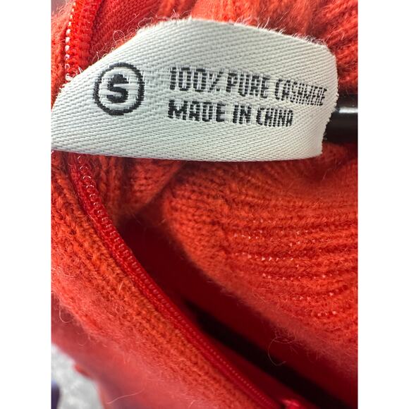 TSE Orange Cashmere Turtleneck Long-Sleeve Dress – S - Picture 6 of 6